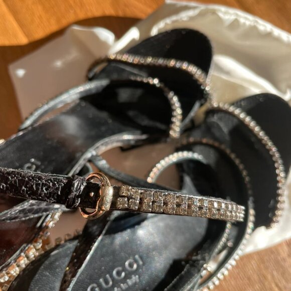 Gucci Glitter Sandals High Heels - Picture 3 of 7
